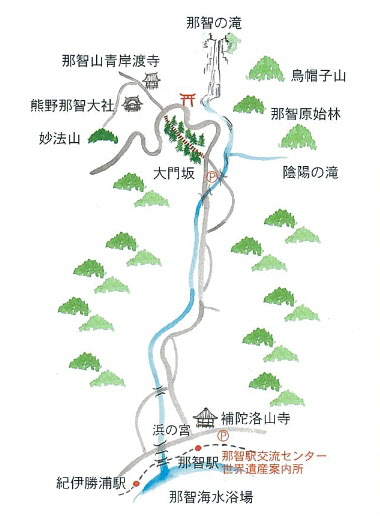 那智勝浦町案内図